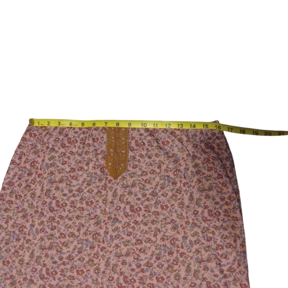 BoHo Floral Skirt Xhilaration Pull On Lined Mix Fabric Romantic Hippie Vibes XL - Picture 8 of 9